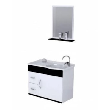 Kit Rorato Siena Suspenso 55,5 cm Preto Kit Rorato Siena Suspenso 55,5 cm Preto