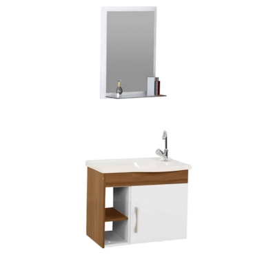 Kit Rorato Turim Suspenso 55,5cm Nogal Kit Rorato Turim Suspenso 55,5cm Nogal