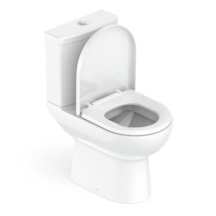 Kit Vaso Sanitário Celite c/ Caixa Acoplada e Assento Soft Close Smart Branco Brilhante