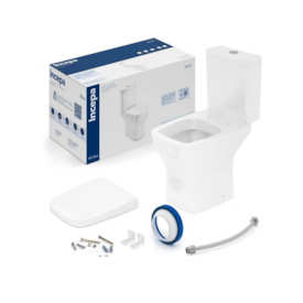 Kit Vaso Sanitário com Caixa Acoplada + Assento Incepa Boss