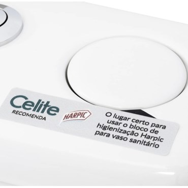 Kit Vaso Sanitário Rimless Vip com Caixa Acoplada Smart Clean Celite