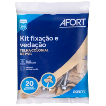 Kit Vedação Fixa Colonial Marfim 20un