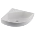 Lavatório Celite Suspenso Canto Oval Branco