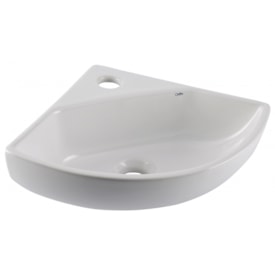 Lavatório Celite Suspenso Canto Oval Branco