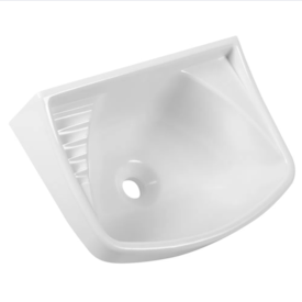 Lavatório Plástico Astra Branco 36x26cm