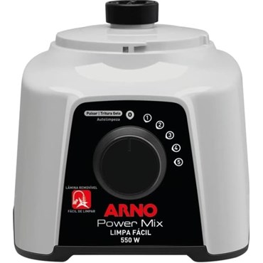 Liquidificador Arno Power Mix LQ31 Limpa Fácil 127V Cinza