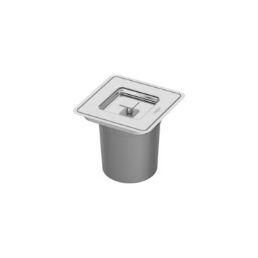 Lixeira de Embutir Tramontina 5L Clean Square em Aço Inox com Balde Plástico 94518/205