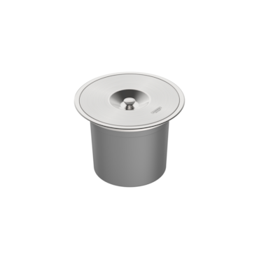 Lixeira Tramontina Inox Clean Round de Embutir com Balde 8L 84518000