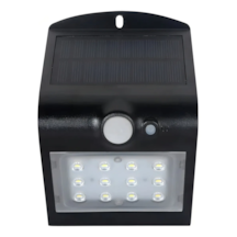 Luminária Arandela Solar Led Kian  1,5W Preta