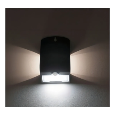 Luminária Arandela Solar Led Kian  1,5W Preta