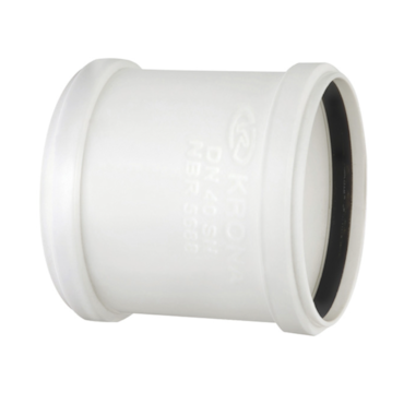 Luva de Correr Esgoto Simples Krona 40mm Luva de Correr Esgoto Simples Krona 40mm