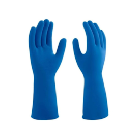 Luva Látex Azul Mucambo Lisa M