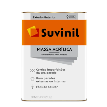 Massa Acrílica Suvinil Latão 25kg