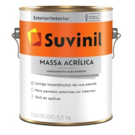 Massa Acríllica Suvinil Galão 5,5kgs