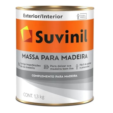 Massa para Madeira Suvinil Litro 1,3L