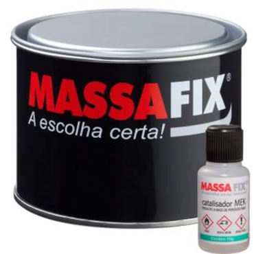 Massa Plástica Massafix Preta 400g