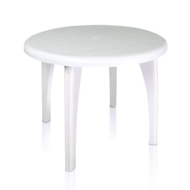Mesa Desmontável Redonda Mariana Antares Branca