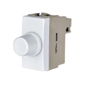 Módulo Dimmer Rotativo de Potência Sleek Branco