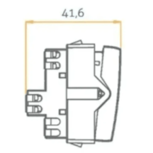 Módulo Interruptor Paralelo 10A 250V Clean Ebony 16809