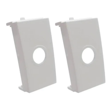Módulo Saída de Fio Branco Sleek Margirius 2 Unidades