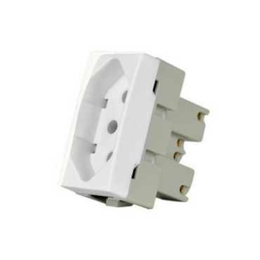 Módulo Tomada Sleek 2P+T 20A Branco Módulo Tomada Sleek 2P+T 20A Branco