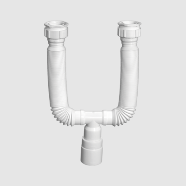 Multissifão Duplo Tubo Extensível Krona Branco Multissifão Duplo Tubo Extensível Krona Branco