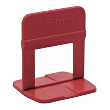 Nivela Piso Slim 1,5mm Pacote com 100 peças Vermelho