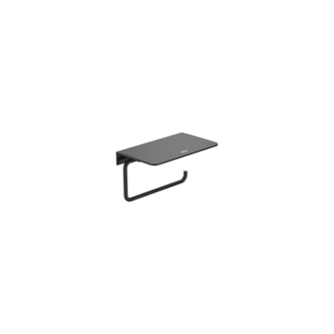 Papeleira Com Suporte Hotels Black Matte Roca Celite