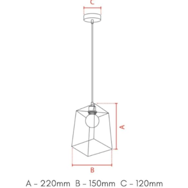 Pendente Avant Aldebaran 1 Lâmpada E27 Aço Branco