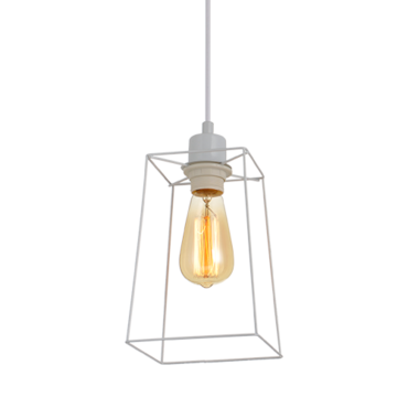 Pendente Avant Aldebaran 1 Lâmpada E27 Aço Branco Pendente Avant Aldebaran 1 Lâmpada E27 Aço Branco