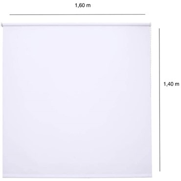 Persiana Toucher Rolô Evolux 1,60x1,40m Branca Translucida