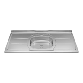 Pia Plus Inox com Concreto 120x53cm
