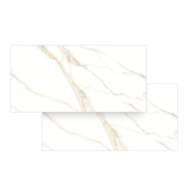 Piso Cerâmico Incopisos 56x113 Supreme Calacata Sublime Acetinado Retificado — Ref. 360002 Vivence