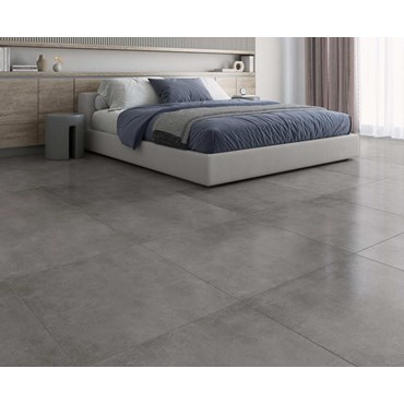 Piso Retificado Acetinado Marmogres Concret Gray 75x75cm