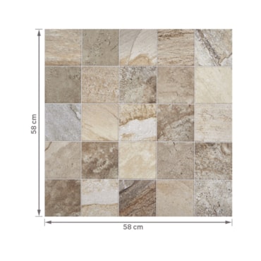 Piso Viva Cerâmico VPC Decorado Acetinado Externo 58552 58x58