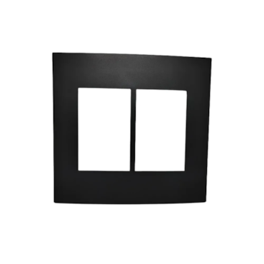 Placa 4x4 6 Postos Preto Fosco Ebony Clean Placa 4x4 6 Postos Preto Fosco Ebony Clean