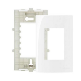 Placa Sleek 3 Postos 16023 Branca 4x2cm
