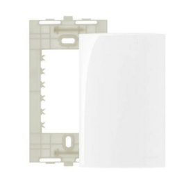Placa Sleek Cega 4x2cm e Suporte Branca