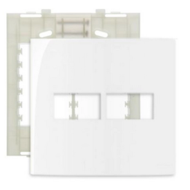 Placa Sleek Postos 160021 Branca 2 4x4cm