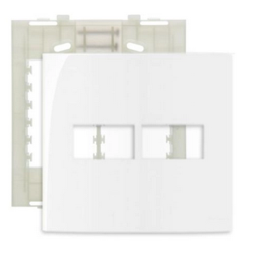 Placa Sleek Postos 160021 Branca 2 4x4cm Placa Sleek Postos 160021 Branca 2 4x4cm