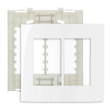 Placa Sleek Postos 16018 Branca 6 4x4cm