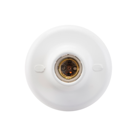 Plafon Branco Demi E-27 Soquete de Porcelana 100w
