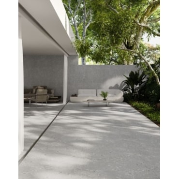 Porcelanato Biancogres Cannes Terrazzo Grigio Satin Acetinado 90x90cm