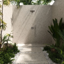 Porcelanato Biancogres Dorcia Terrazzo Beige Externo CQ0875T1 100x100cm
