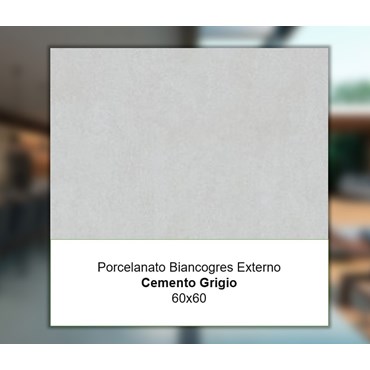 Porcelanato Biancogres Externo Cemento Grigio 60x60 BP1209D1