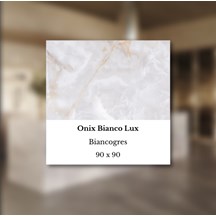 Porcelanato Biancogres Onix Bianco Lux Polido 90x90 CD0599B1