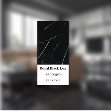 Porcelanato Biancogres Polido Royal Black Lux 60x120 CI0297B1