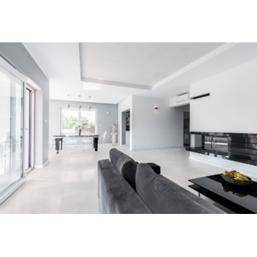 Porcelanato Delta Fuji Off White Interno Acetinado Retificado 84x84cm