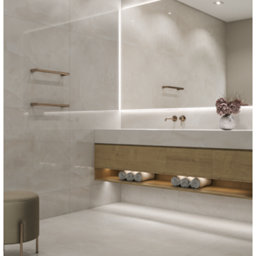 Porcelanato Dream Off White Cetim 80x80cm