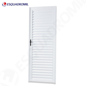 Porta Branca Abrir Veneziana Total Esquadromil Esquerda 210x70cm